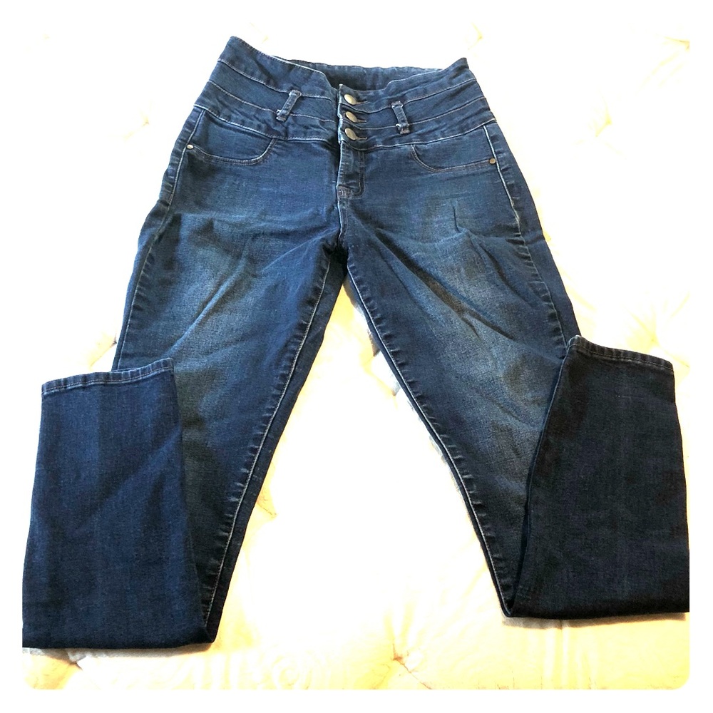 High waist skinny jeans